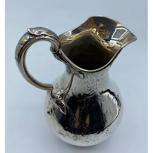 91 - Early Victorian Silver Jug, weight 237g and 16cm tall approx