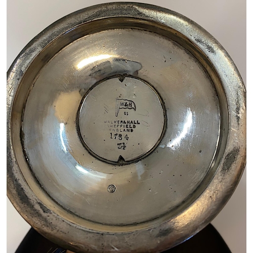 99 - Footbal Interest  Antique Australian Football Silver Plated Sporting Lidded Cup Presented in 1898, f... 