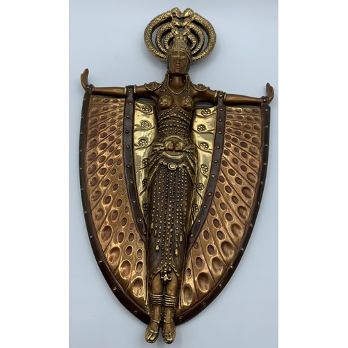 145 - Bronze Ornate Hand Mirror by 'ERTE', one of the first 25 made in a Limited Edition, made in 1985, 28... 