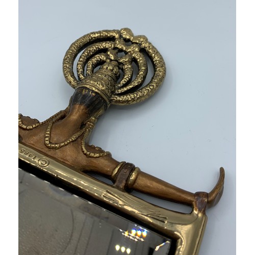 145 - Bronze Ornate Hand Mirror by 'ERTE', one of the first 25 made in a Limited Edition, made in 1985, 28... 