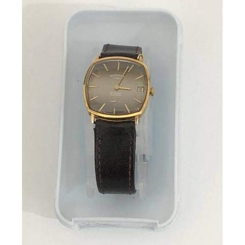 133 - 1970s Vintage 9K Gold Rotary Watch, 30mm case and 23cm band length