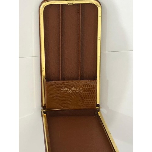 135 - Leather Cigar Case, size 23.5x7.2cm approx