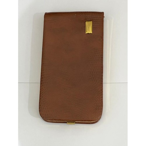 135 - Leather Cigar Case, size 23.5x7.2cm approx