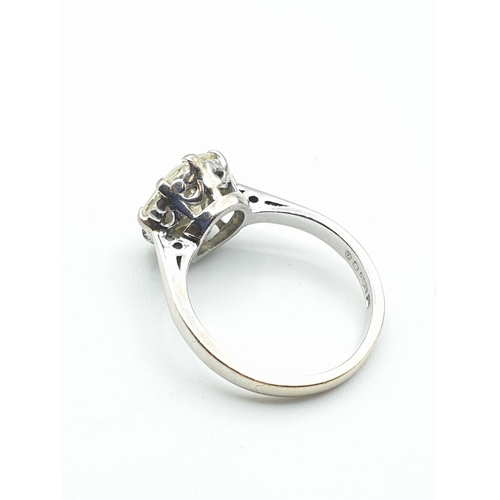 260 - A 2.2ct Diamond Solitaire Ring in 18ct white Gold setting, traditional claw setting with a Brilliant... 