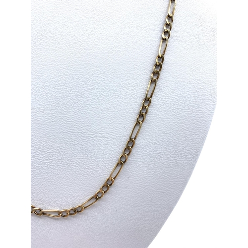 356 - 9ct Rose Gold Interlinked Necklace 3.1g 50cm