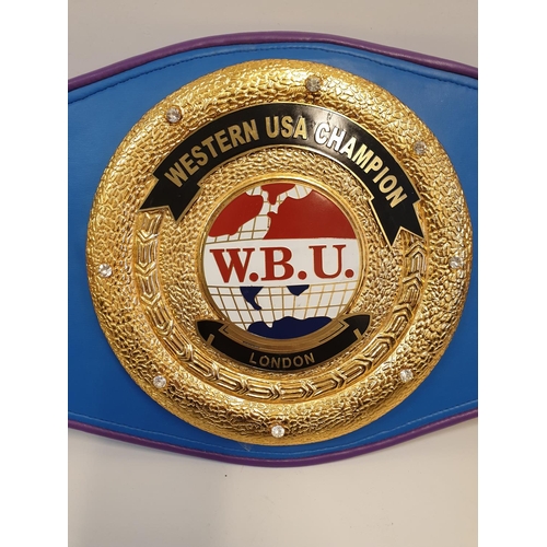 143 - WBU Western USA Champion Boxing Belt