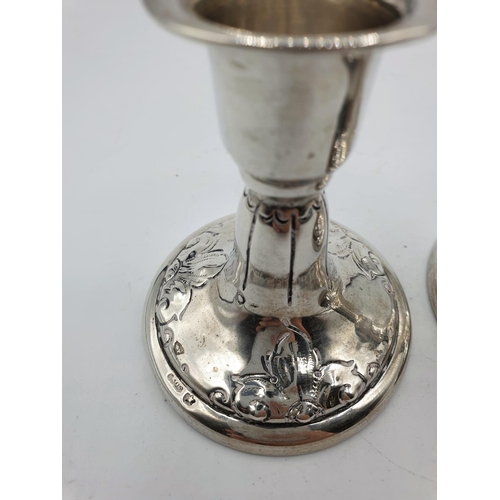 188 - Pair of Silver Candlesticks, weight 177g