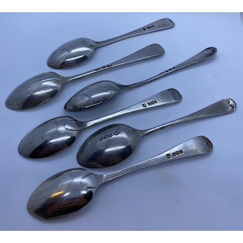 239 - 6x Silver Tea Spoons, weight 80g (6)