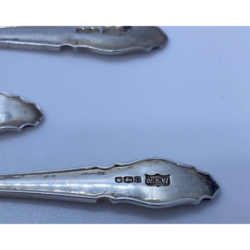 247 - 4x Silver Tea Spoons 1956, weight 52g (4)