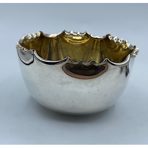 269 - Antique Silver Bowl Hallmarked Sheffield 1896 by James Dixon & Son, 10.5 x 5.5cm and weight 113g app... 