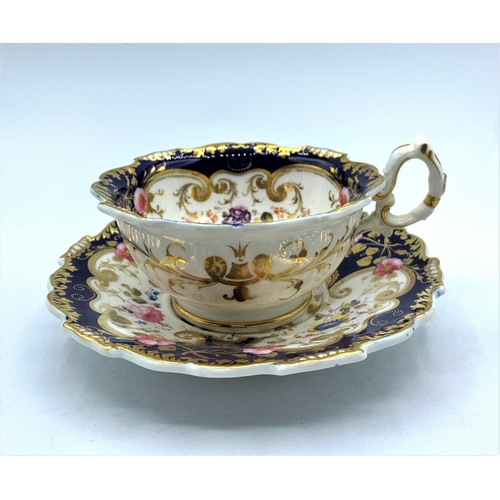 334 - H & R Daniel Cup and Saucer pattern no 4254 Baroque style in perfect condition (2)