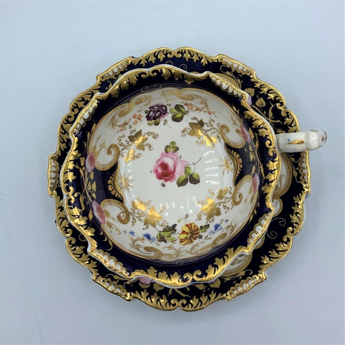 334 - H & R Daniel Cup and Saucer pattern no 4254 Baroque style in perfect condition (2)