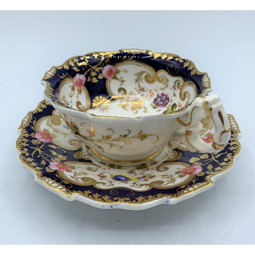 334 - H & R Daniel Cup and Saucer pattern no 4254 Baroque style in perfect condition (2)