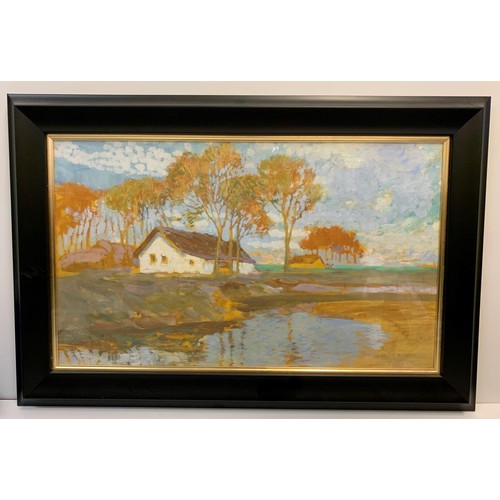 338 - Framed Oil Painting by Hungarian Artist Olgyay Ferenc