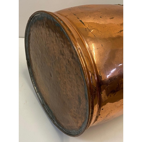 366 - Retro/Vintage Copper Coal Scuttle, 29x40cm approx