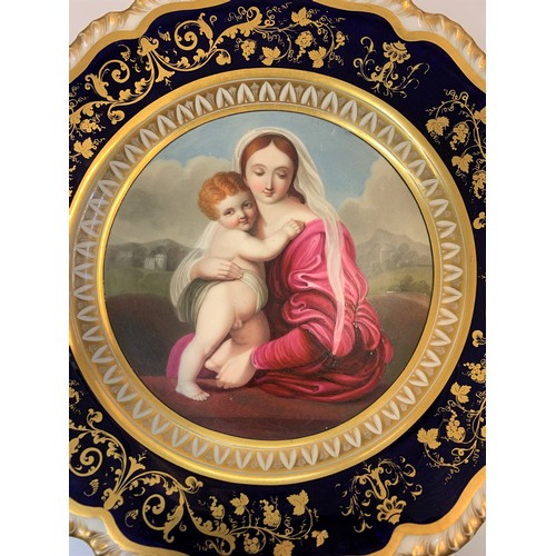 359 - H&R Daniel Painted Plate, 26cm diameter approx