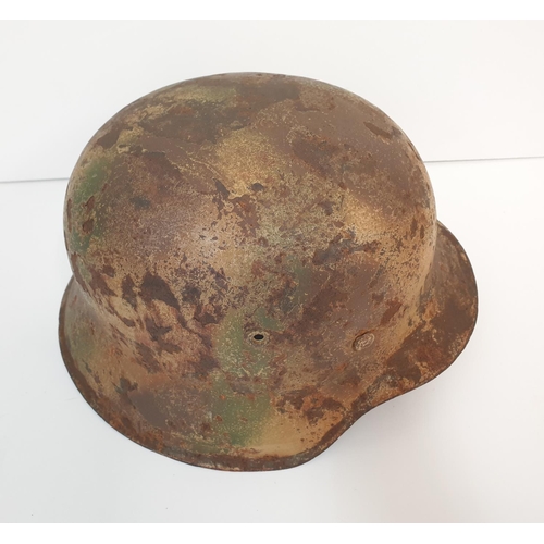 4 - WW2 German M42 Normandy Cam Helmet. No liner.