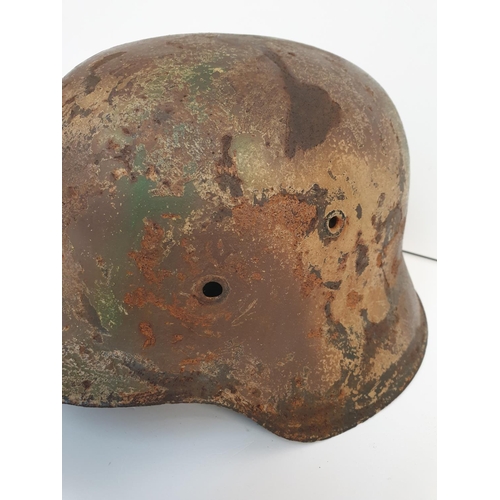 4 - WW2 German M42 Normandy Cam Helmet. No liner.