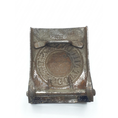 52 - WW2 Free French Trophy Buckle made from a German Army Buckle.