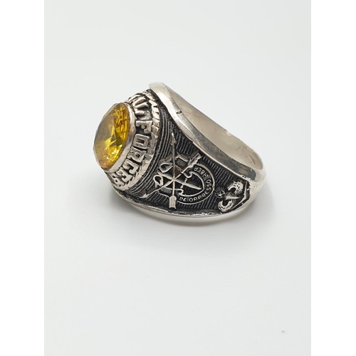 96 - U.S.Special Forces Ring.Vietnam Conflict . UK Size W US Size 11.