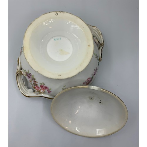 166 - H&R Daniel second bell shape Bowl and under Plate, 2 small chips on rim of bowl and two cracks on ex... 