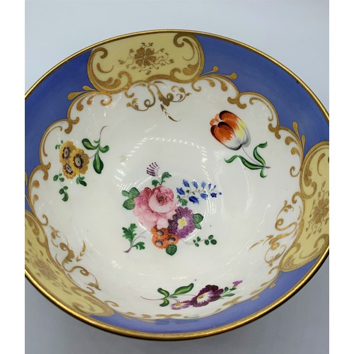 176 - H&R Daniel slop Bowl with floral theme 16cm diameter