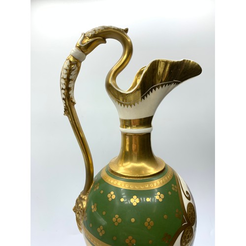 46 - H&R Daniel Grecian Urn with Woodland theme with gilt finish, 32cm tall