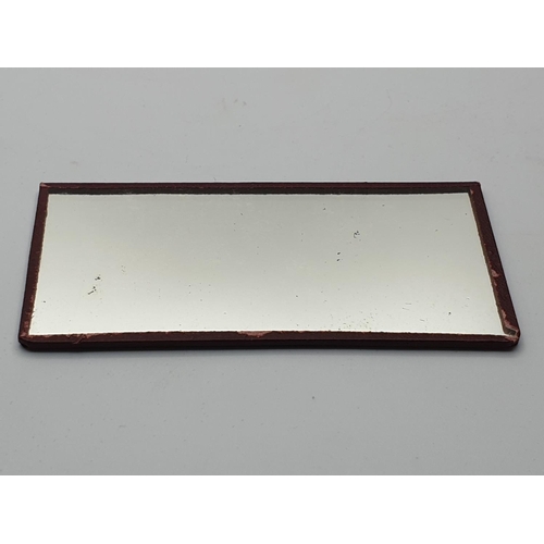 66 - WW2 Private Purchase Waffen SS mirror from the canteen shop.