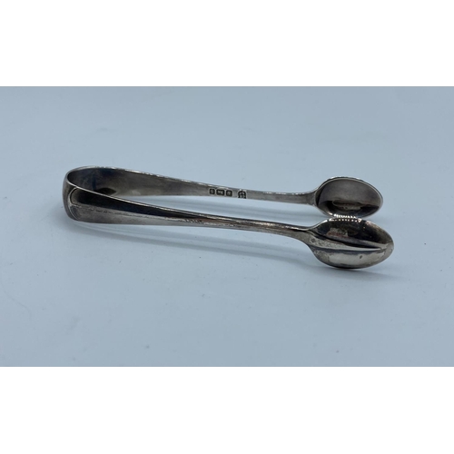 465 - Antique Silver Pair of Edwardian Sugar Nips, hallmark showing Cooper Brothers Sheffield 1910.