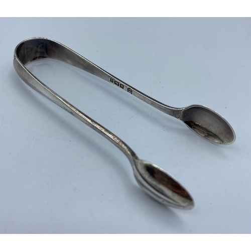 465 - Antique Silver Pair of Edwardian Sugar Nips, hallmark showing Cooper Brothers Sheffield 1910.