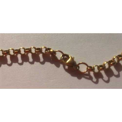 413 - #WITHDRAWN#Over Two feet of Hallmarked 9ct Gold .Belcher Link Chain.27