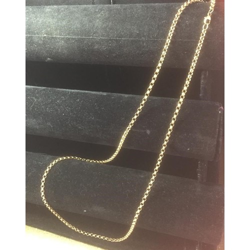 413 - #WITHDRAWN#Over Two feet of Hallmarked 9ct Gold .Belcher Link Chain.27