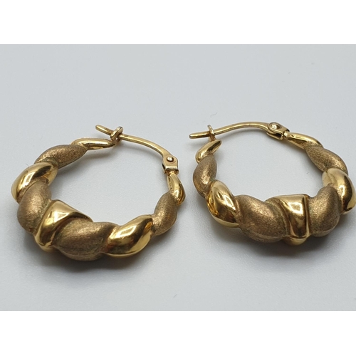 143 - Pair of 9ct Gold Earrings, weight 1.6g