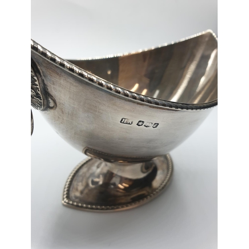 165 - Vintage Silver Boat shaped Dish,clear hallmark showing Henry Archer Sheffield 1923 ,length 14cm appr... 