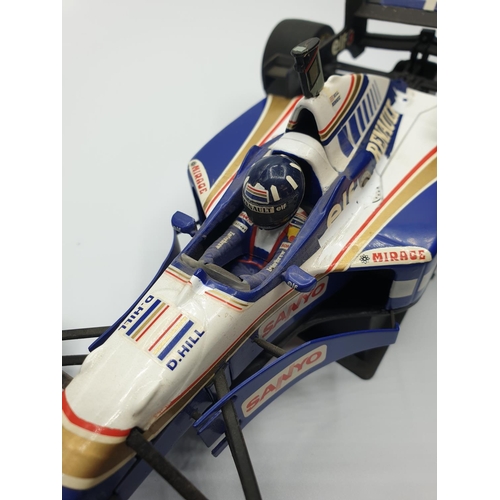 220 - First Edition Model of Damon Hills Race Car with authentic livery from 1996, no 2053, 23cm long appr... 