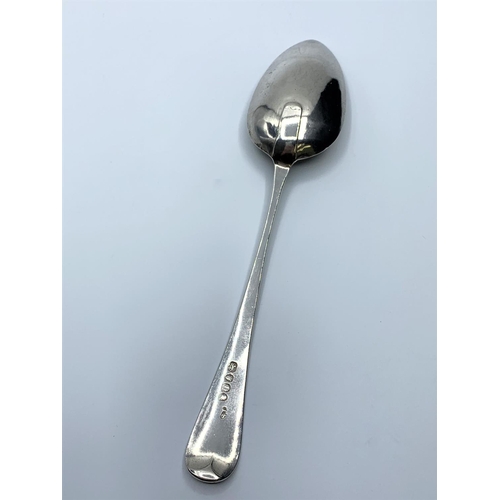 232 - Antique 1803 Silver George III tablespoon, hallmark showing  London 1803, 22cm and  53grams approx.