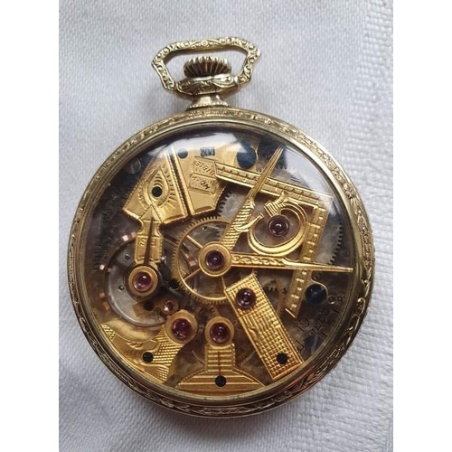 2 - Rare collection of 3x Dudley Masonic Skeleton Pocket watches series 1, 2 and 3 (3)