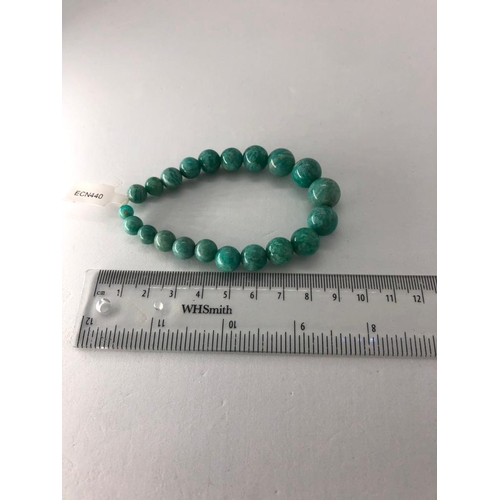 333 - Amazonite expandable Bracelet, weight 27.7g (ecn440)