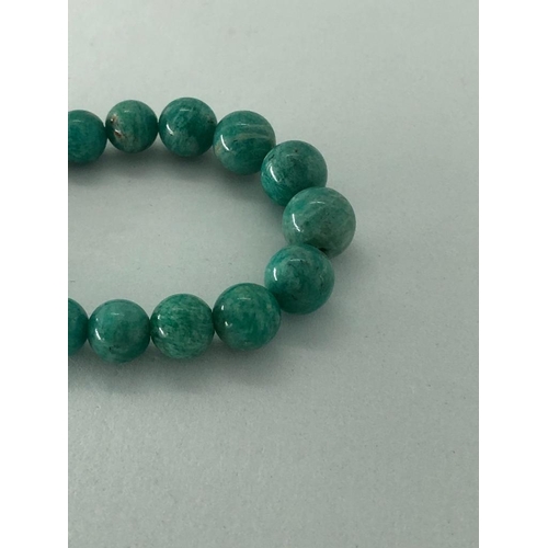 333 - Amazonite expandable Bracelet, weight 27.7g (ecn440)