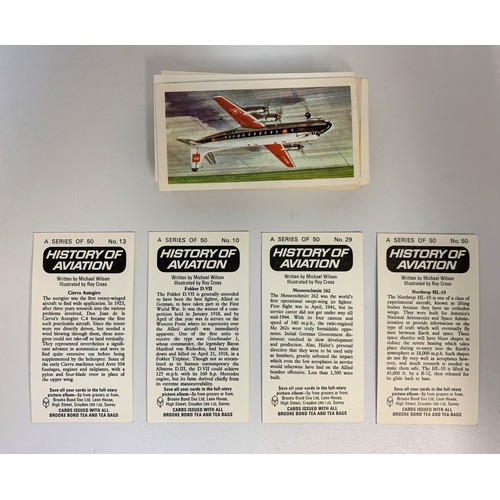 284 - 39x History of Aviation Cigarette Cards issued by Brook Bond Tea in 1950s'60s (39)