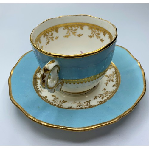 363 - H&R Daniel first Gadroon shape Cup & Saucer in good condition (2)