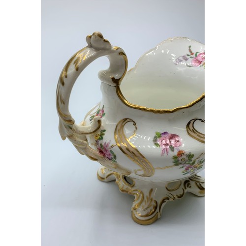 377 - H&R Daniel rope edged Creamer with floral pattern