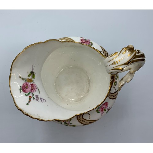 377 - H&R Daniel rope edged Creamer with floral pattern