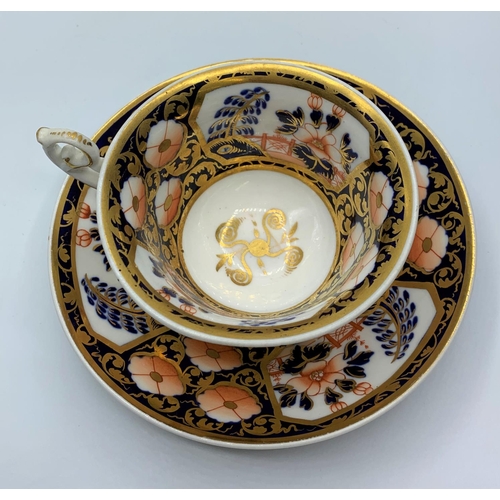 101 - Set of H&R Daniel spode's bell shape teacup, coffee cup and saucer. Pattern no.3736 in good conditio... 