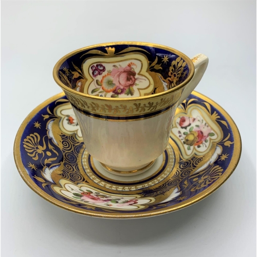 117 - H&R Daniel dresden shape cup and saucer in good condition.