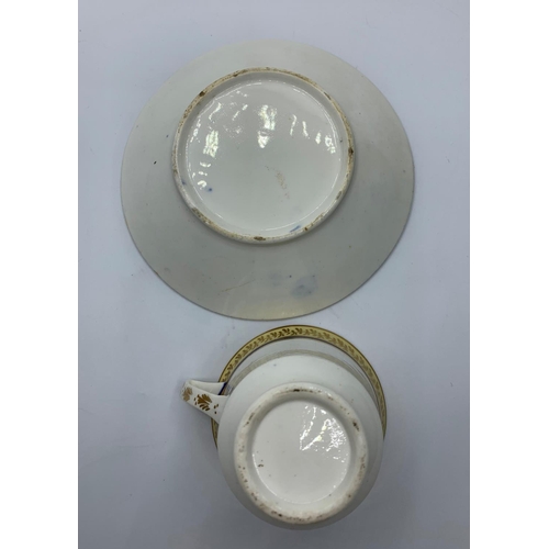 117 - H&R Daniel dresden shape cup and saucer in good condition.