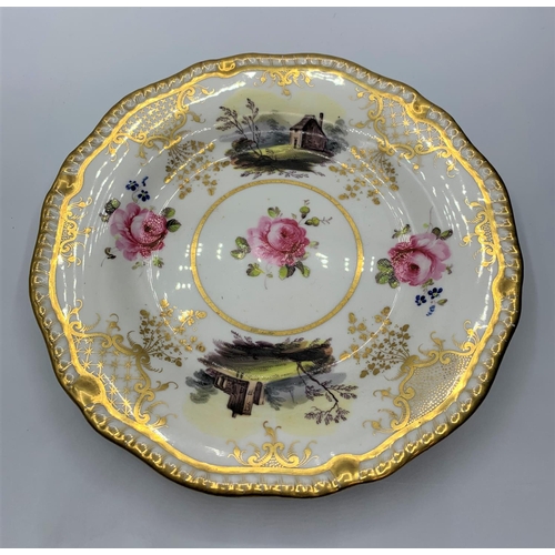 104 - A pair of H&R Daniel first gadroon shaped plates, pattern no- 4347. In good conditions.