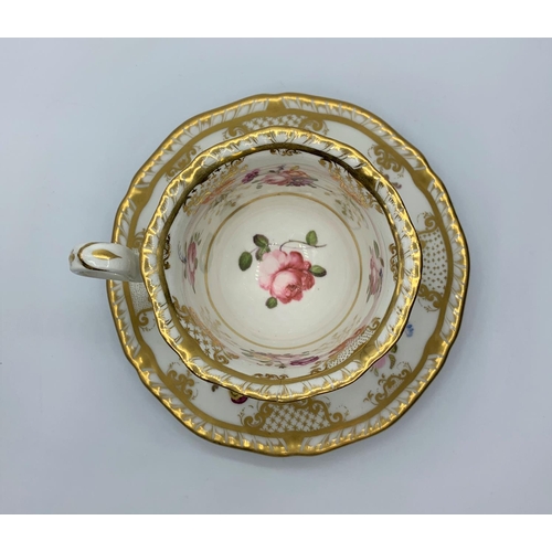 118 - H&R Daniel shell shape cup and saucer in good condition.