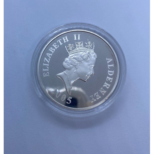 50 - Silver Proof One Ounce £5 Coin Minted in 2005 to Celebrate the 60th Anniversary of the Liberation of... 