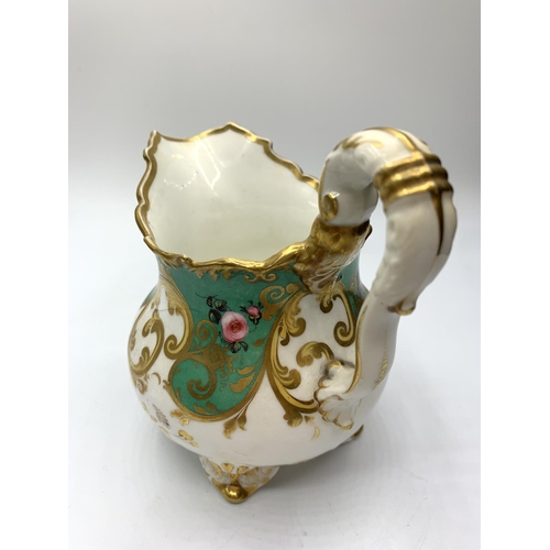 150 - Upright version Shrewsbury shape creamer in good condition.